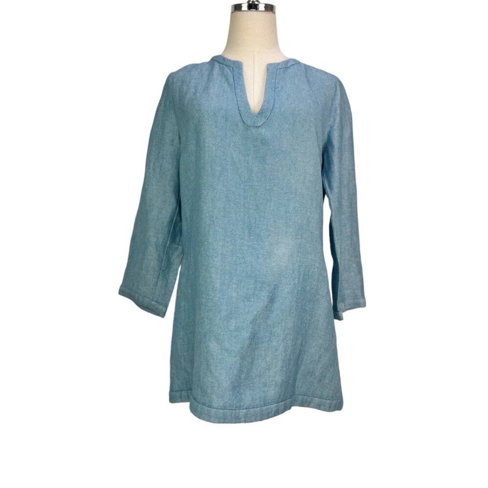 Loro Piana Linen Tunic Blouse - Picture 3 of 14